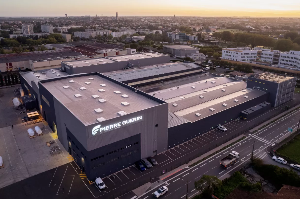 Photo aérienne de l'usine de Niort